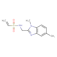Chemical structure of N-[(1,5-dimethyl-1H-1,3-benzodiazol-2-yl)methyl]ethene-1-sulfonamide - CSSB21332124855