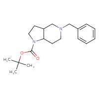 Chemical structure of tert-butyl 5-benzyl-octahydro-1H-pyrrolo[3,2-c]pyridine-1-carboxylate - CSSB00015193638