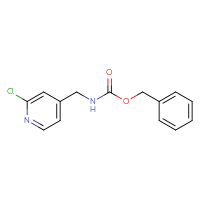 Chemical structure of benzyl N-[(2-chloropyridin-4-yl)methyl]carbamate - CSSB03496559356