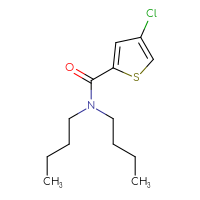 Chemical structure of N,N-dibutyl-4-chlorothiophene-2-carboxamide - CSSB01999176834