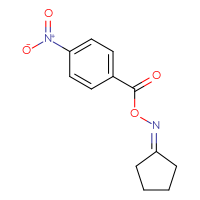 Chemical structure of cyclopentylideneamino 4-nitrobenzoate - CSSB00121721253