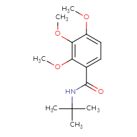 Chemical structure of N-tert-butyl-2,3,4-trimethoxybenzamide - CSSB00026321211