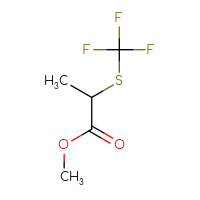 Chemical structure of methyl 2-[(trifluoromethyl)sulfanyl]propanoate - CSSB00016233487