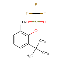 Chemical structure of 2-tert-butyl-6-methylphenyl trifluoromethanesulfonate - CSSB20977137651