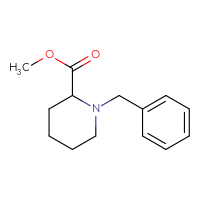 Chemical structure of methyl 1-benzylpiperidine-2-carboxylate - CSSB00000234678