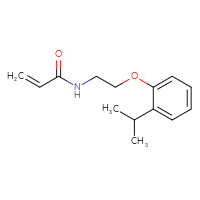 Chemical structure of N-{2-[2-(propan-2-yl)phenoxy]ethyl}prop-2-enamide - CSSB01995466381