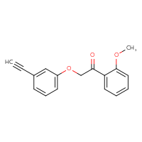 Chemical structure of 2-(3-ethynylphenoxy)-1-(2-methoxyphenyl)ethan-1-one - CSSB00020653791