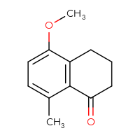 Chemical structure of 5-methoxy-8-methyl-1,2,3,4-tetrahydronaphthalen-1-one - CSSB00000188298