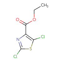 Chemical structure of ethyl 2,5-dichloro-1,3-thiazole-4-carboxylate - CSSB00010069133