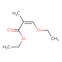 Chemical structure of ethyl (2Z)-3-ethoxy-2-methylprop-2-enoate - CSSB00036127726
