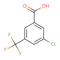 Chemical structure of 3-chloro-5-(trifluoromethyl)benzoic acid - CSSB00000744069