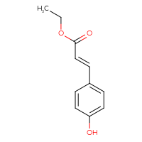 Chemical structure of ethyl (2E)-3-(4-hydroxyphenyl)prop-2-enoate - CSSB00016317965