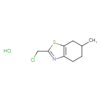 Chemical structure of 2-(chloromethyl)-6-methyl-4,5,6,7-tetrahydro-1,3-benzothiazole hydrochloride - CSSB00102952958