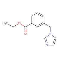 Chemical structure of ethyl 3-[(1H-imidazol-1-yl)methyl]benzoate - CSSB00103387619