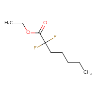 Chemical structure of ethyl 2,2-difluoroheptanoate - CSSB00000118936
