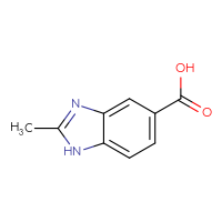 Chemical structure of 2-methyl-1H-1,3-benzodiazole-5-carboxylic acid - CSSB00000189031