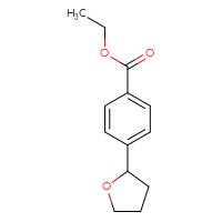 Chemical structure of ethyl 4-(oxolan-2-yl)benzoate - CSSB03559658251