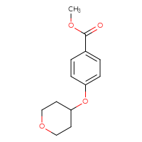 Chemical structure of methyl 4-(oxan-4-yloxy)benzoate - CSSB00005925996