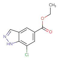 Chemical structure of ethyl 7-chloro-1H-indazole-5-carboxylate - CSSB00010735265