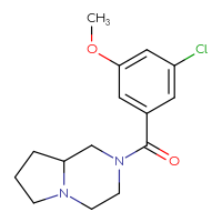 Chemical structure of 2-(3-chloro-5-methoxybenzoyl)-octahydropyrrolo[1,2-a]pyrazine - CSSB00080372383