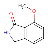 Chemical structure of 7-methoxy-2,3-dihydro-1H-isoindol-1-one - CSSB00000102825