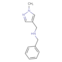Chemical structure of benzyl[(1-methyl-1H-pyrazol-4-yl)methyl]amine - CSSB00000200352