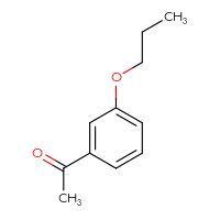 Chemical structure of 1-(3-propoxyphenyl)ethan-1-one - CSSB00000171660