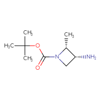 Chemical structure of tert-butyl (2R,3R)-3-amino-2-methylazetidine-1-carboxylate - CSSB00016079968