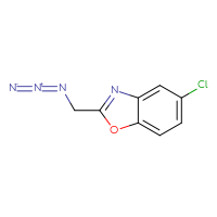 Chemical structure of 2-(azidomethyl)-5-chloro-1,3-benzoxazole - CSSB00010243942