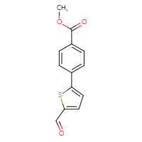 Chemical structure of methyl 4-(5-formylthiophen-2-yl)benzoate - CSSB00020606801