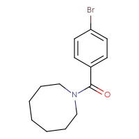 Chemical structure of 1-(4-bromobenzoyl)azocane - CSSB00000249270