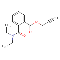 Chemical structure of prop-2-yn-1-yl 2-(diethylcarbamoyl)benzoate - CSSB00121723667