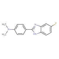 Chemical structure of 4-(5-fluoro-1H-1,3-benzodiazol-2-yl)-N,N-dimethylaniline - CSSB00044879650
