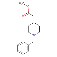 Chemical structure of methyl 2-(1-benzylpiperidin-4-yl)acetate - CSSB00000053933