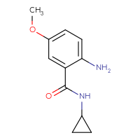 Chemical structure of 2-amino-N-cyclopropyl-5-methoxybenzamide - CSSB00000752997