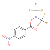 Chemical structure of bis(trifluoromethyl)amino 4-nitrobenzoate - CSSB00026729374
