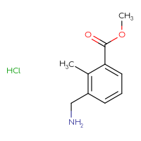 Chemical structure of methyl 3-(aminomethyl)-2-methylbenzoate hydrochloride - CSSB20895630033