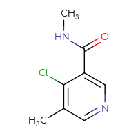Chemical structure of 4-chloro-N,5-dimethylpyridine-3-carboxamide - CSSB00015418676