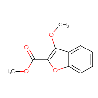 Chemical structure of methyl 3-methoxy-1-benzofuran-2-carboxylate - CSSB00010885382