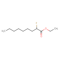 Chemical structure of ethyl 2-fluorononanoate - CSSB00120813079