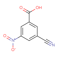 Chemical structure of 3-cyano-5-nitrobenzoic acid - CSSB00000092191