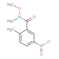 Chemical structure of N-methoxy-N,2-dimethyl-5-nitrobenzamide - CSSB00005586670