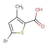 Chemical structure of 5-bromo-3-methylthiophene-2-carboxylic acid - CSSB00010233030