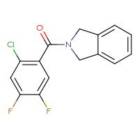 Chemical structure of 2-(2-chloro-4,5-difluorobenzoyl)-2,3-dihydro-1H-isoindole - CSSB00065025237