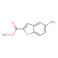 Chemical structure of methyl 5-amino-1-benzothiophene-2-carboxylate - CSSB00011296990