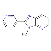 Chemical structure of 3-{3-methyl-3H-imidazo[4,5-b]pyridin-2-yl}pyridine - CSSB00046989429
