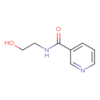 Chemical structure of N-(2-hydroxyethyl)pyridine-3-carboxamide - CSSB00000158874