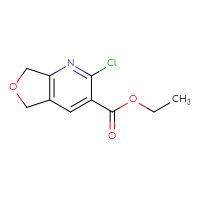 Chemical structure of ethyl 2-chloro-5H,7H-furo[3,4-b]pyridine-3-carboxylate - CSSB00021399302