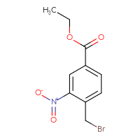 Chemical structure of ethyl 4-(bromomethyl)-3-nitrobenzoate - CSSB00009996658