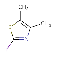 Chemical structure of 2-iodo-4,5-dimethyl-1,3-thiazole - CSSB00013703970